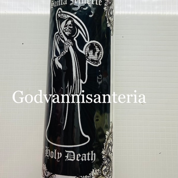 Holy Death Black Candle/Vela Negra Santa Muerte