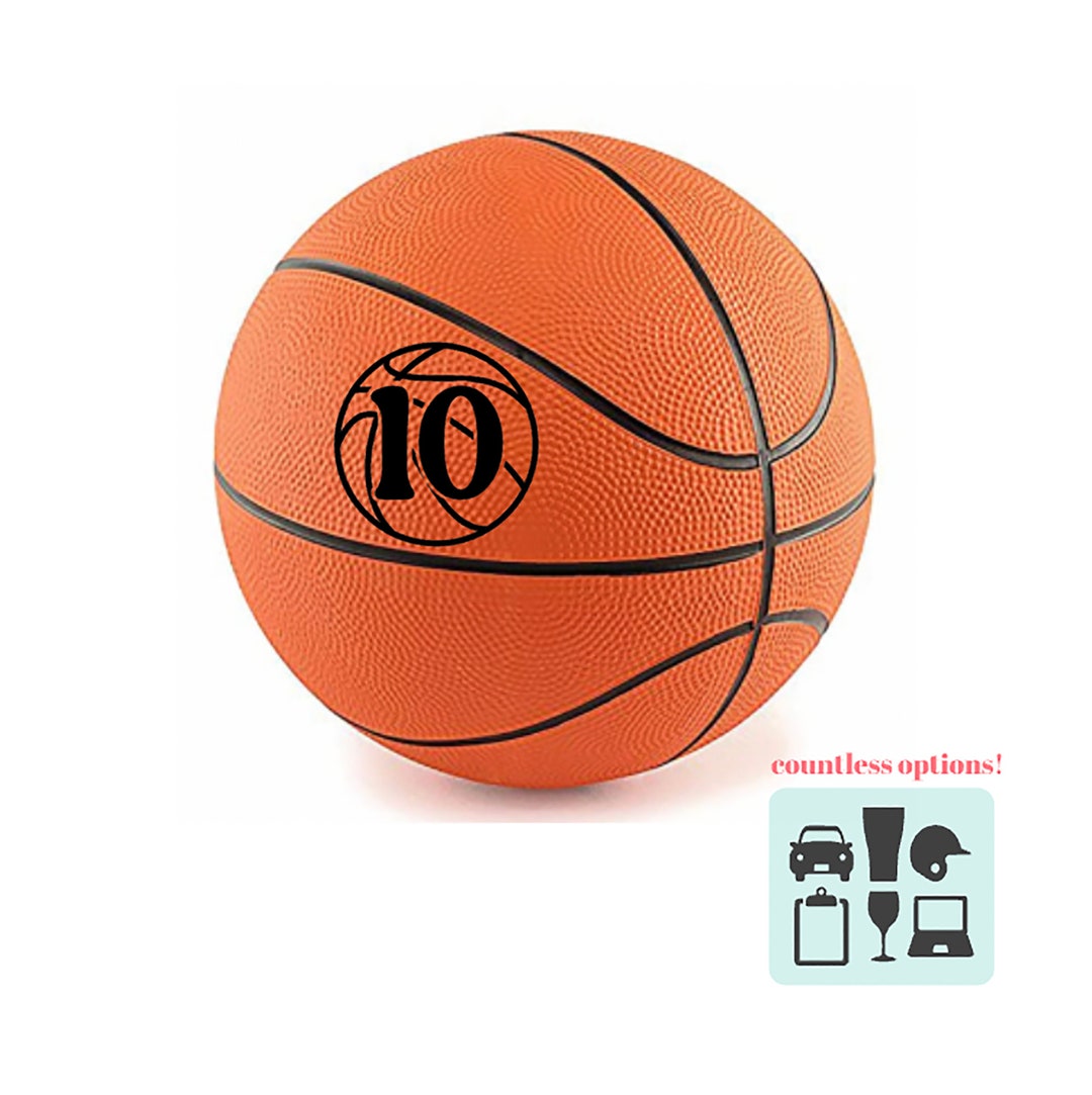 Basketball Number Decal / Basketball Decal / Basketball Player Number