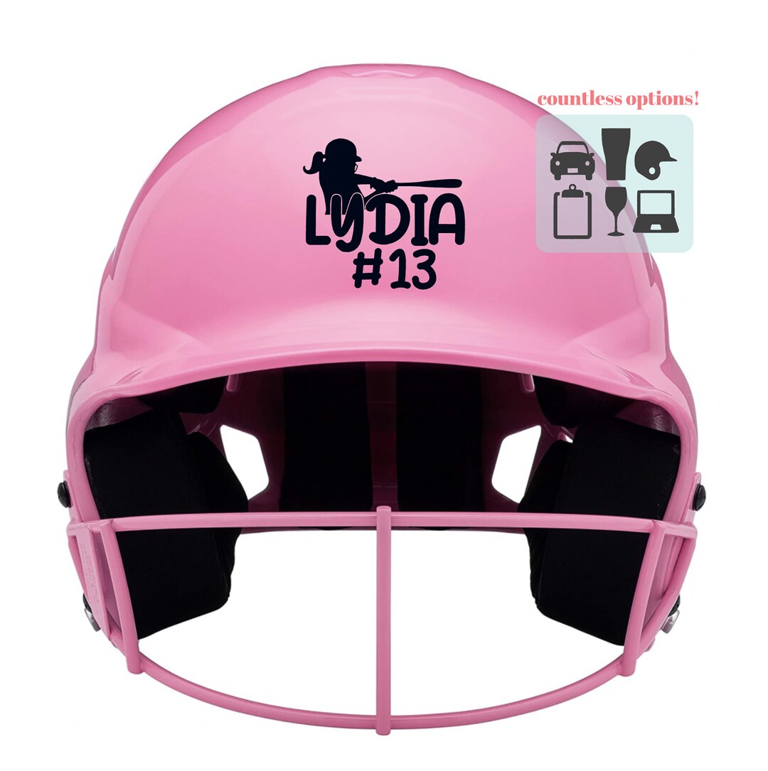 Softball Helmet Decal / Personalized Softball Helmet Decal / Custom