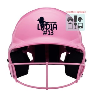 Softball Helmet Decal / Personalized Softball Helmet Decal / Custom Helmet Decal / Custom Helmet Sticker / Softball Car Decal / Cup Decal