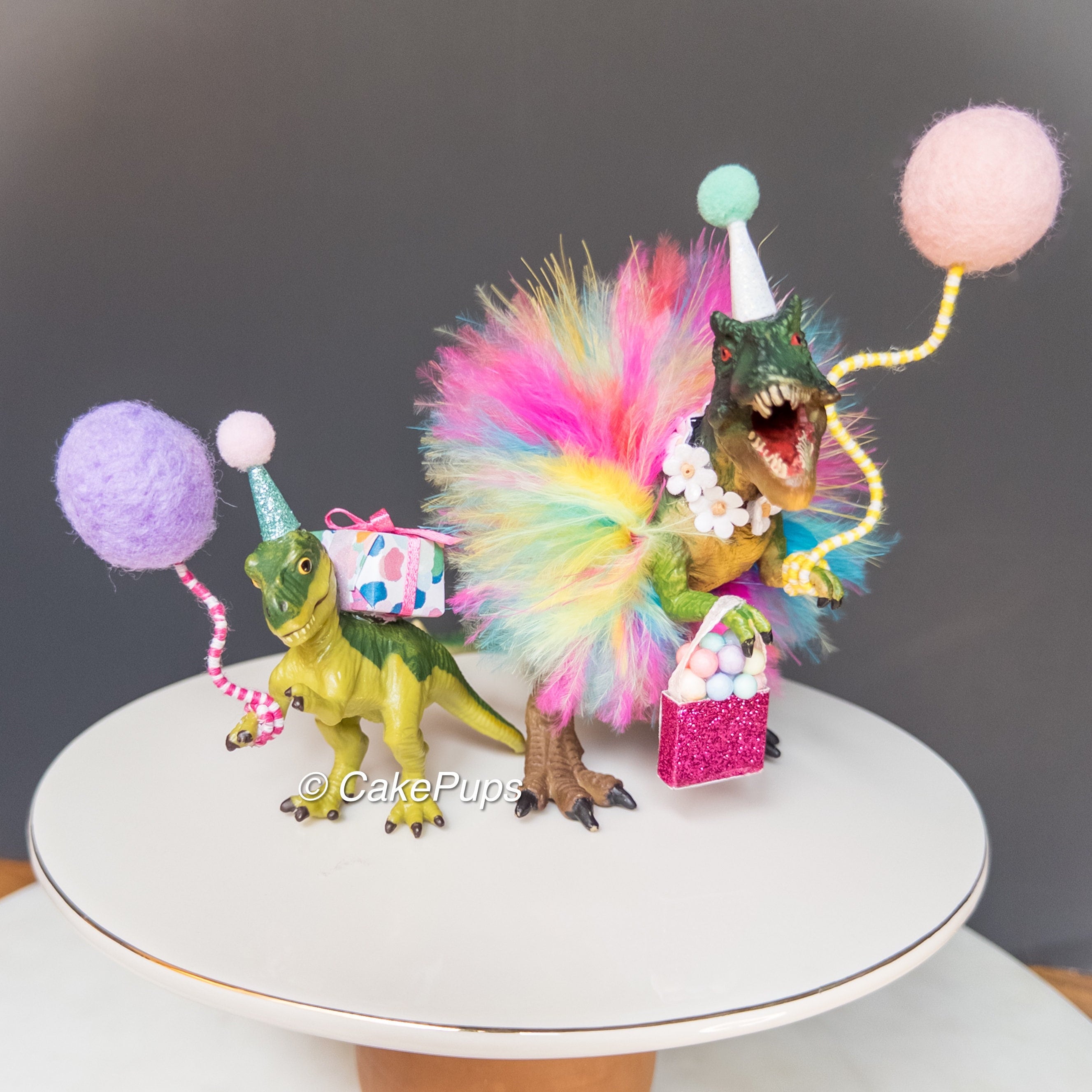 T-Rex Dino Party | Tyrannosaurus Rex | Cake Toppers | Figurines | Birthday Party | Baby Shower | Collectible | Nursery Decor