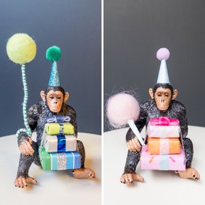 Chimpanzee | Zoo Cake Topper | Safari Cake Topper | Figurine | Birthday Party | Baby Shower | Collectible | Nursery Decor