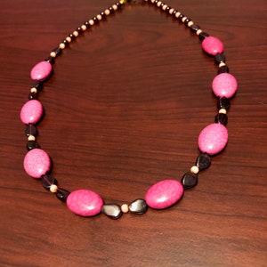 Genuine Garnet gemstone bead Necklace