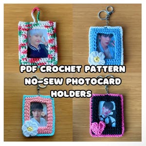 PDF Häkelanleitung: Ohne Nähen Fotokartenhalter | PDF-Anleitung | Fotokarte POCA Weihnachtsschmuck | k-pop stan geschenke