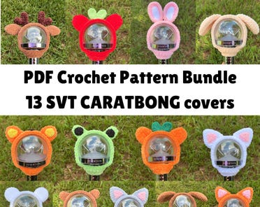 PDF Crochet Pattern Bundle | 13 Caratbong Covers | SVT K-pop