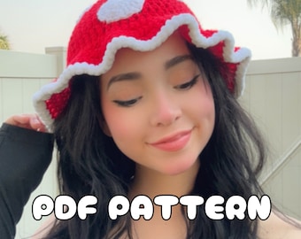 PDF | Mushroom Bucket Hat | Beginner Crochet Pattern