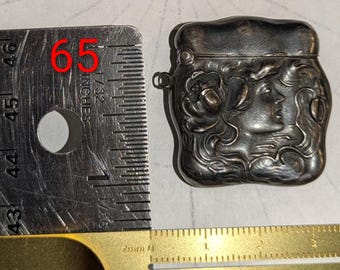 Antique Sterling Silver Art Nouveau Vesta Case, Match Safe - Etsy