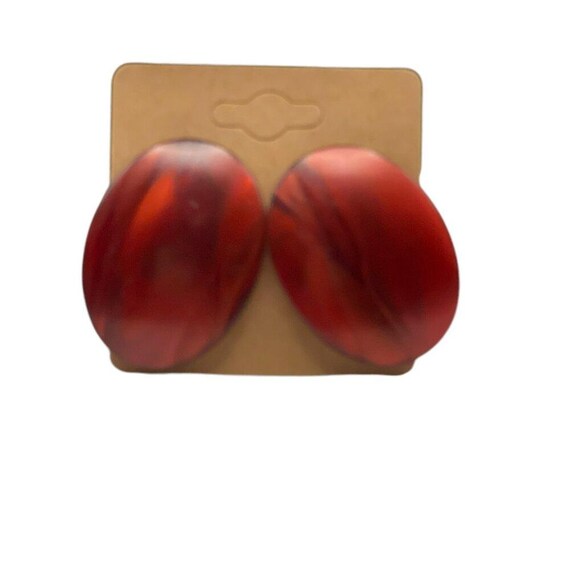 Large Oval Post Earrings - image 4