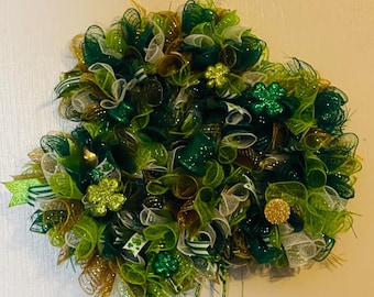 Wreath/Deco Mesh/Shamrock