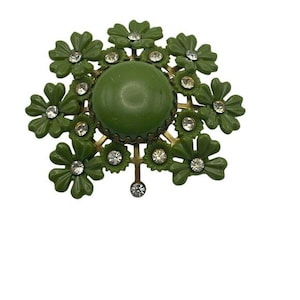 Vintage Green Brooch