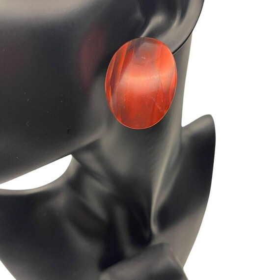Large Oval Post Earrings - image 2