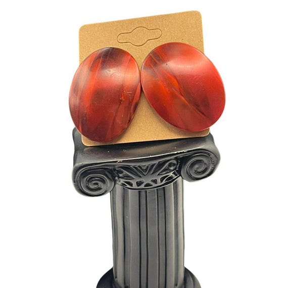 Large Oval Post Earrings - image 8