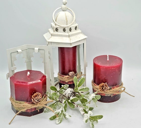 Set di candele decorative a colonna da 3 pezzi Christmas Country Spice -   Italia