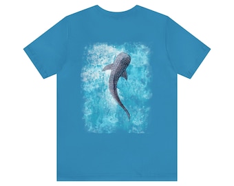 Watercolor Whale Shark T-Shirt, Ocean Animal Tee, Beach Shirt
