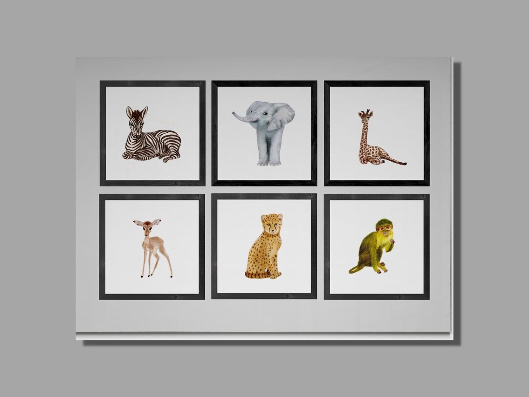 beo 2er set texas be743 dschungel print mit vogel für... Dschungel Animal Prints Set 6 Printable Set 6 Safari Jungle - Etsy.de