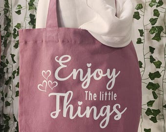 Baumwolltasche / Canvas Tote Bag / Rosa Baumwolltasche