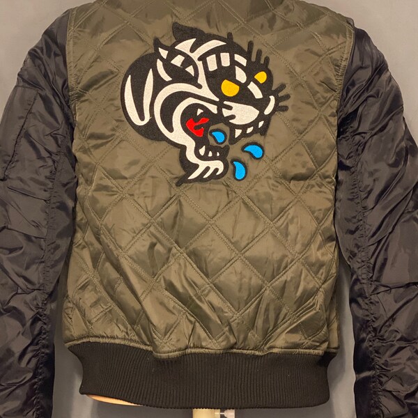 SS16 Tiger Eagle Satin Bomber Jacket main image 1