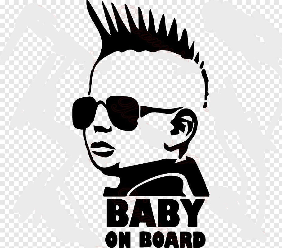 Funny Baby on Board Decal Etsy