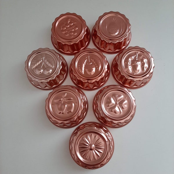 Copper Jello Molds Etsy