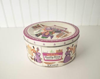 Boite vide Mackintosh's Quality Street Chocolates & Toffees en fer