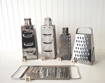 Vintage Stainless Steel Box Grater- Bromco/ Ekco--CHOICE