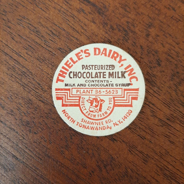 16 Vintage Thiele’s Dairy Milk Bottle Caps Chocolate Milk