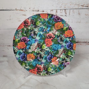 Bright Roses Collage Decorative Plate