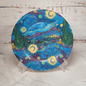 Bold Starry Night Decorative Plate
