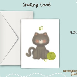 ¡Hola! (Gatito) Tarjetas de felicitación