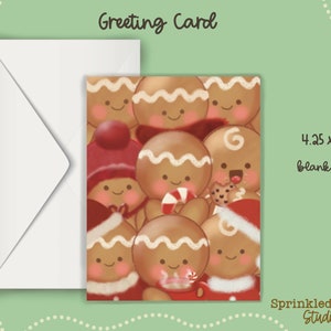 Gingerbread Friends Greeting Card
