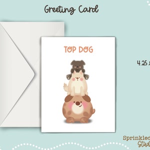 Top hond wenskaart