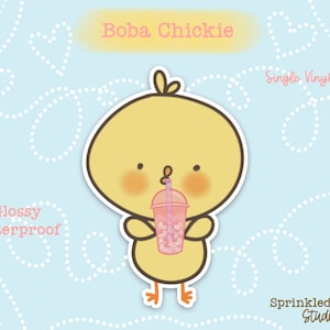 Boba Chickie Single Sticker