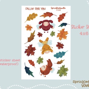 Fallin' for You: Love Bugs and Leaves Sticker Bogen