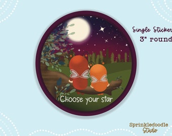 Elige tu estrella ~ Pegatina única ~ pegatina impermeable ~ calcomanía de botella de agua ~ Motivación ~ Inspiración