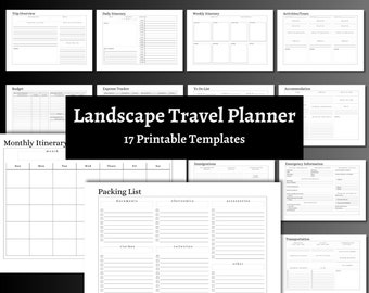 Paquete de planificación de viajes: paisaje