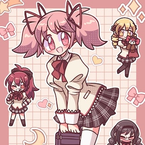 RETIRING - PMMM Madoka & Friends || 5x7" Small Print