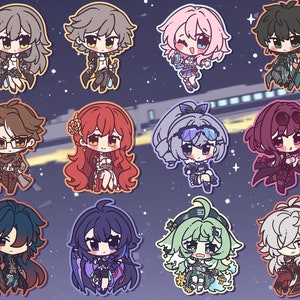 Assorted Honkai Star Rail Stickers || Waterproof Vinyl