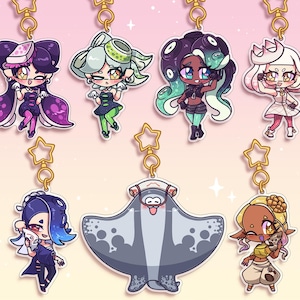 Charms de personnage idole Splatoon || Porte-clés acrylique double face