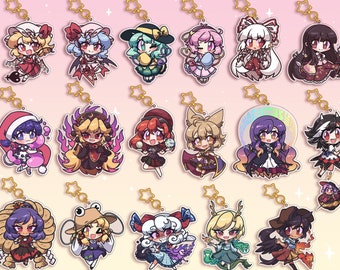 Touhou Project Character Charms Vol 2. || Double Sided Acrylic Keychains