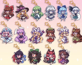 Touhou Project Character Charms Vol 1. || Double Sided Acrylic Keychains