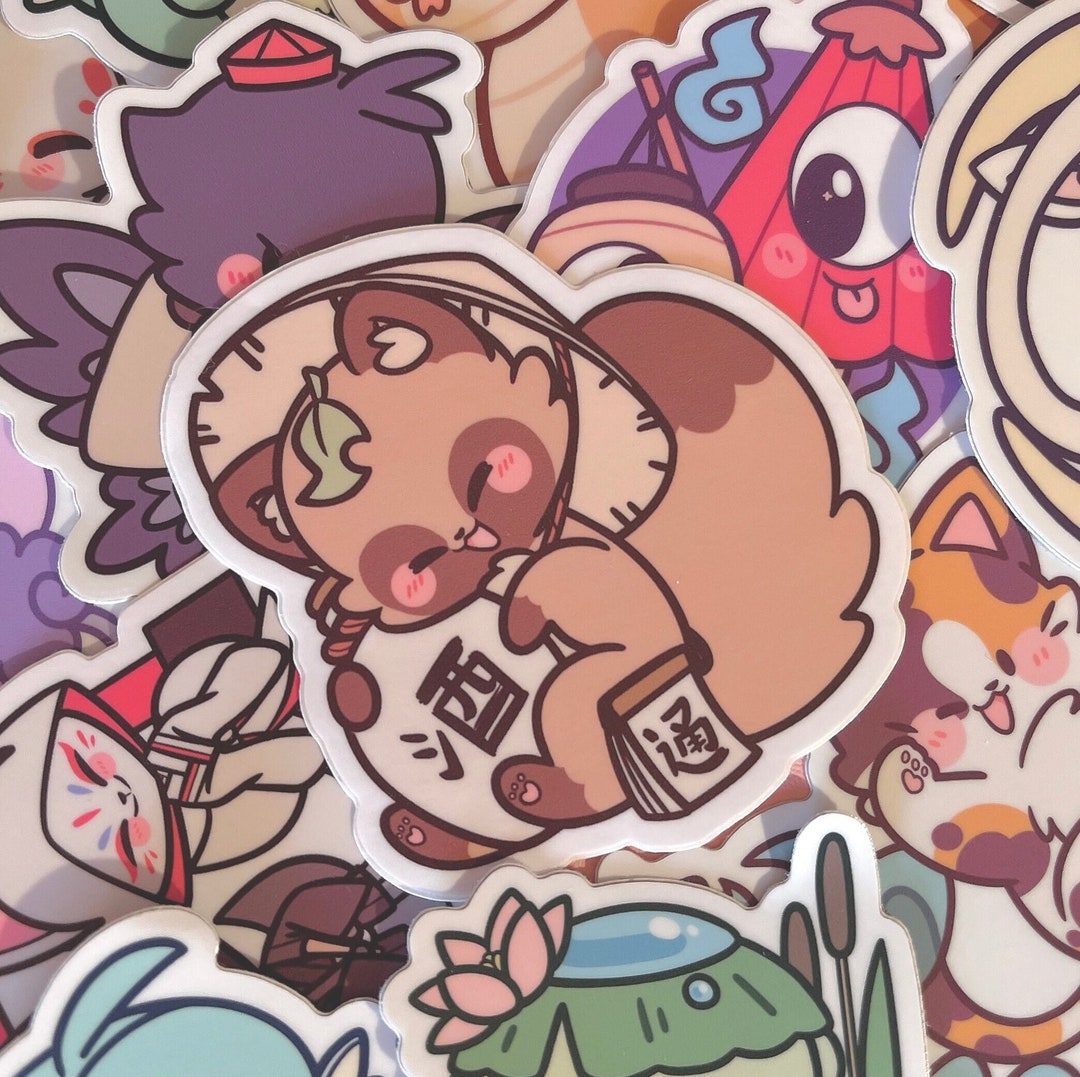 Assorted Japanese Yokai Stickers Waterproof Vinyl Etsy