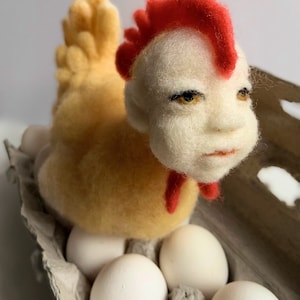 Fiber Chicken Sculpture