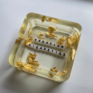 Fun Ashtray - Square,  wording & coloring