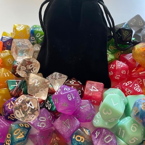Mystery Dice Bags! Over 70 styles available! DND Dice Tabletop