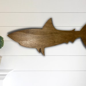 Shark Decor - Shark Wall Art - Ocean Wall Art - Wood Shark - Rustic Wall Decor - Beach Art - Coastal Decor