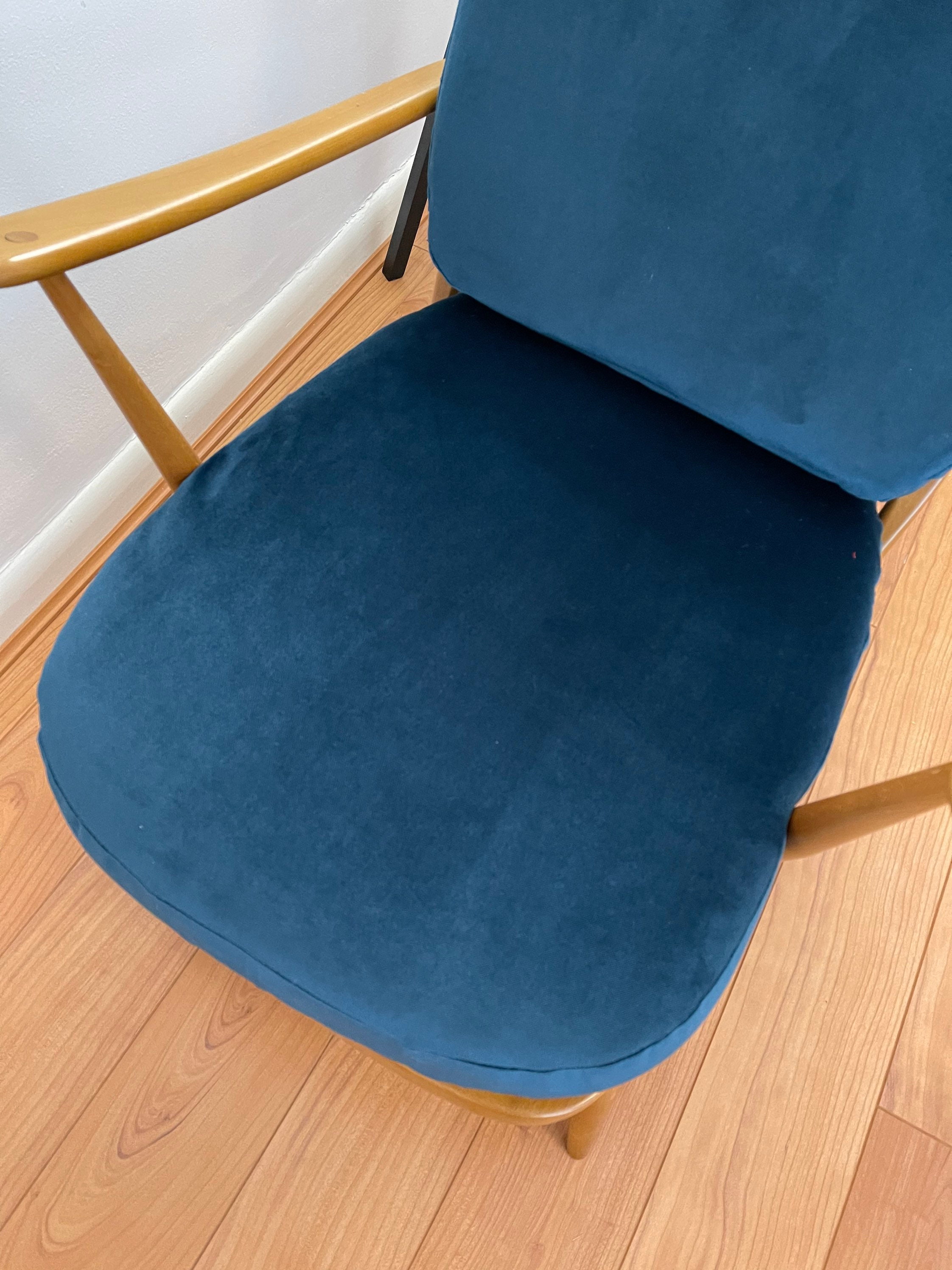 New Chair Cushions & Covers for Ercol 203 in WARWICK Mystere Peacock