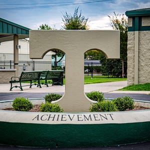 Trinity High School Power T Achievement Canvas Print – Original Photography Trinity Rocks & Alumni Memories – Ideal Graduation Gift