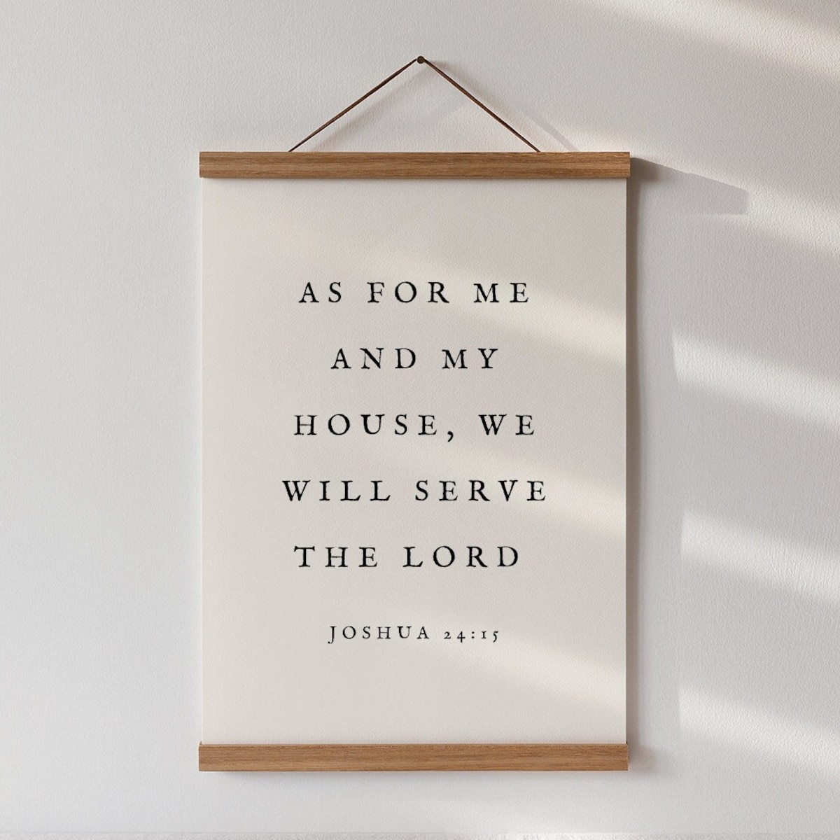 As for Me & My House, Scripture Wooden Hanging Sign, Christian Living Room Decor, Minimal Bible Verse Art, Religious Housewarming Gift - Etsy