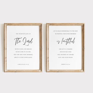 Conjunto de arte mural con versículos bíblicos, decoración minimalista cristiana para el hogar