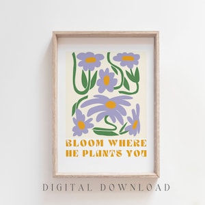 Christian Wall Art Printable, Modern Scripture Decor, Inspirational Quote, Christian Art Gift, Christian College Dorm Decor